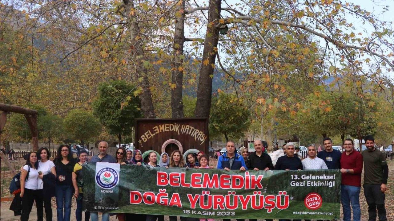 Eğitim-Bir-Sen Adana üyeleri Belemedik’te doğa yürüyüşü yaptı