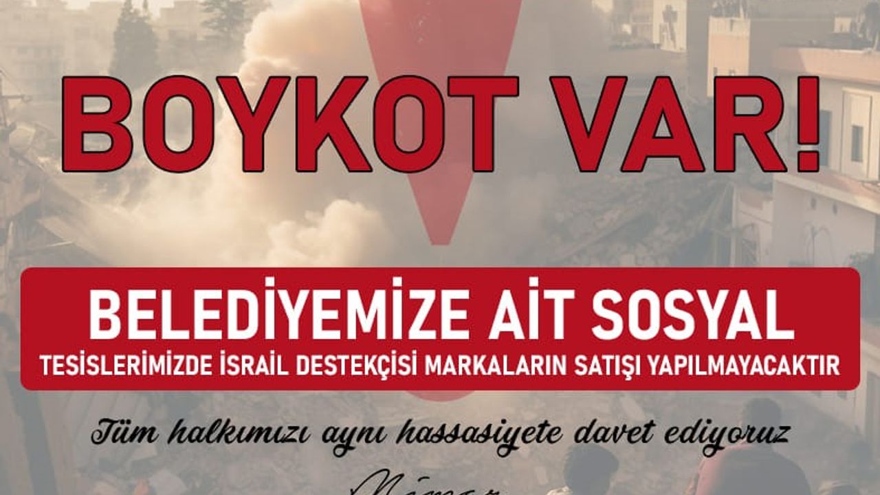 Kozan Belediyesi İsrail mallarını boykot kararı aldı