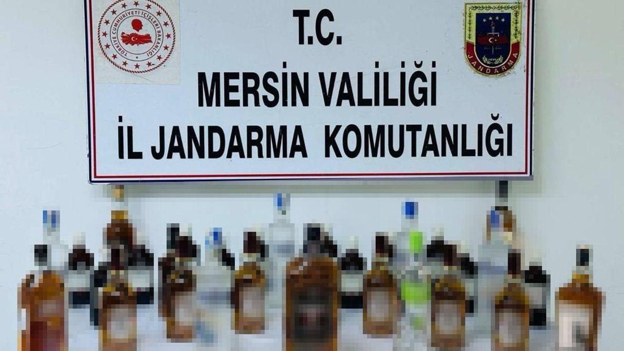Mersin’de kaçak alkol ticareti yapan 3 şüpheli yakalandı