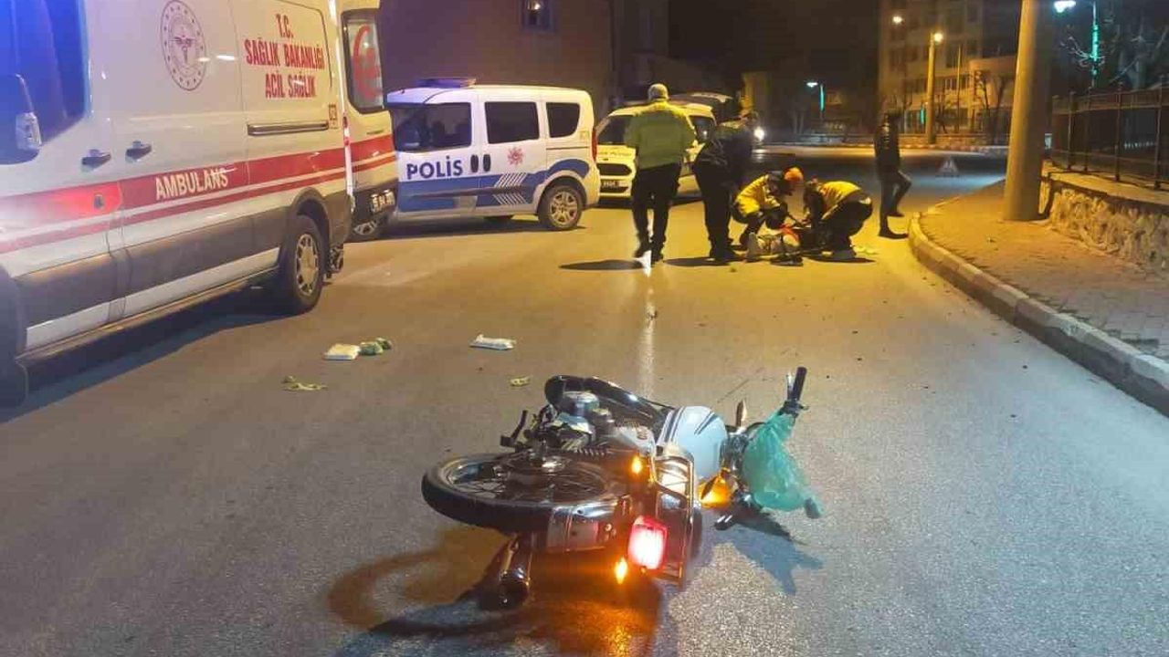 Burdur’da kontrolü kaybedip motordan düşen alkollü sürücü yaralandı