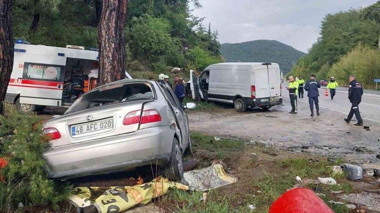 Milas-Yatağan karayolunda kaza: 1 ölü, 2 yaralı