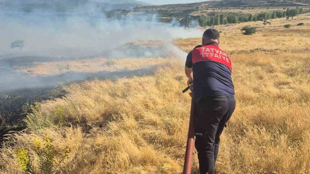 Bitlis’te iki ayrı noktada örtü yangını