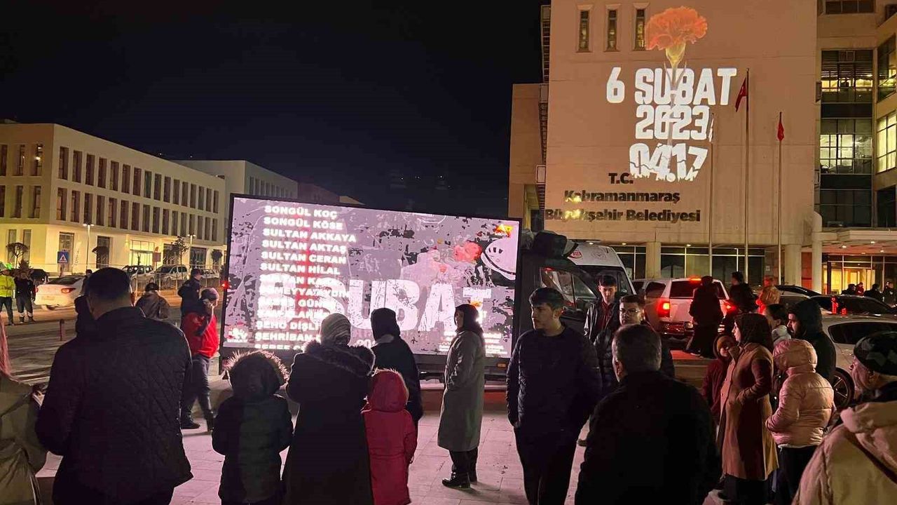 Kahramanmaraş'ta 6 Şubat depremlerinde hayatını kaybedenler dualarla anıldı