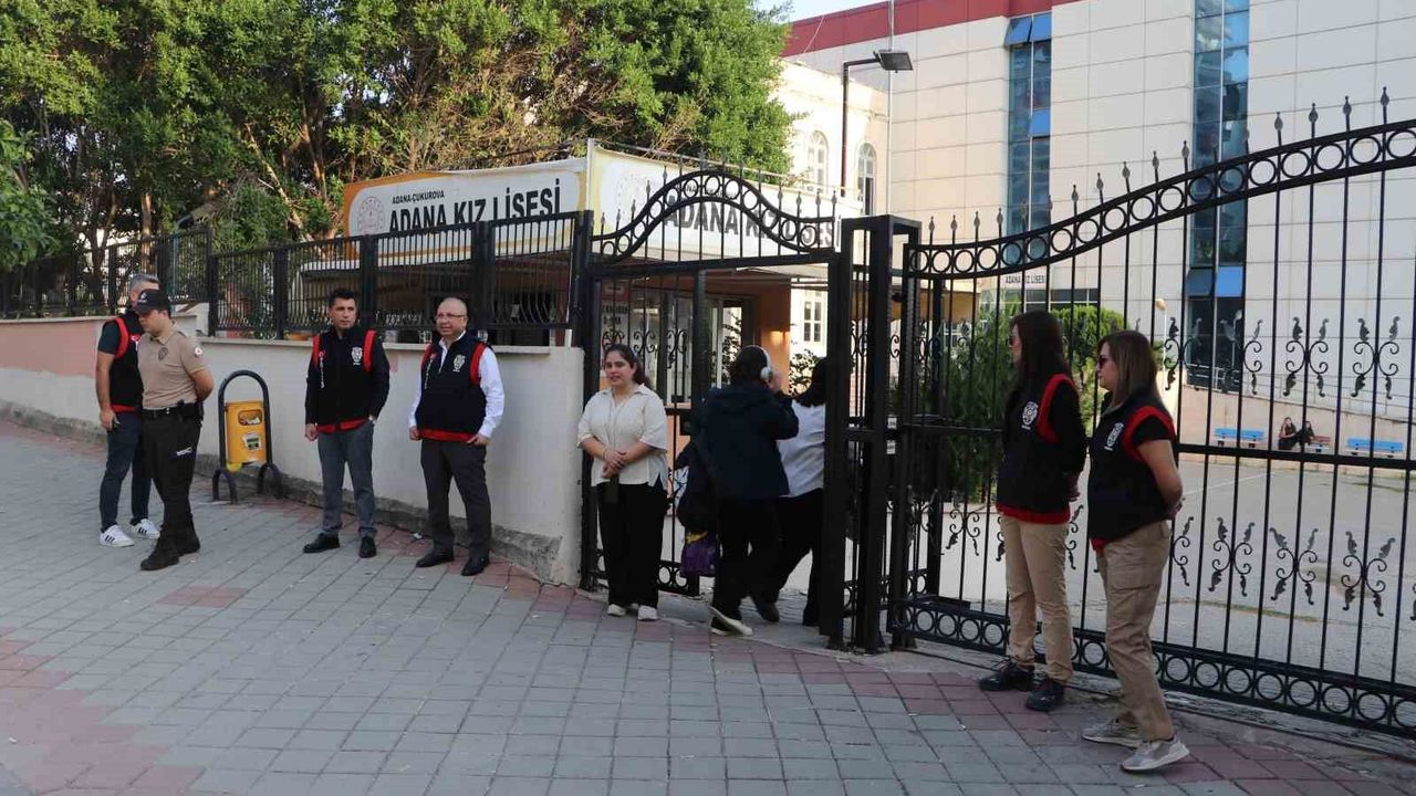 Adana'da bin 104 okulda güvenlik denetimi gerçekleştirildi