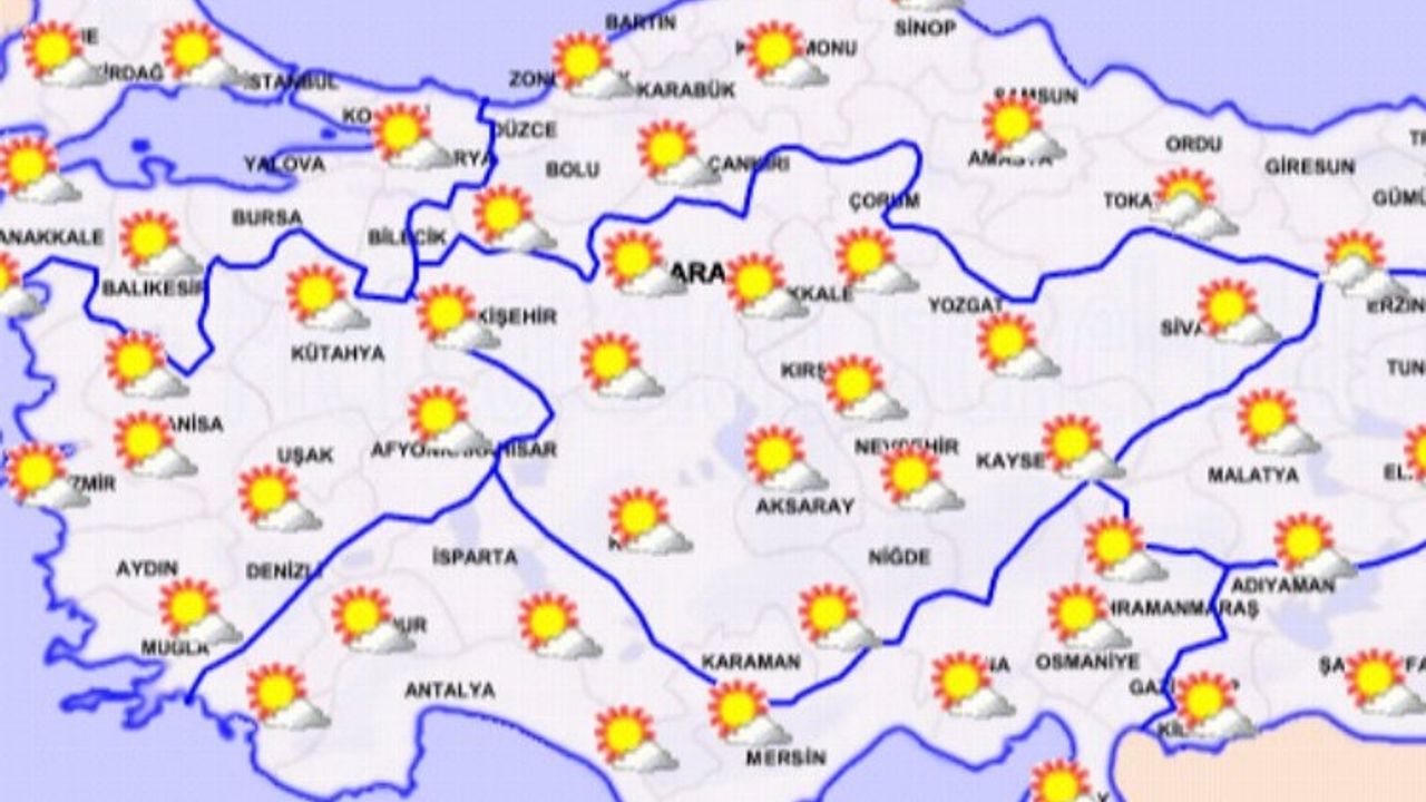 Türkiye'de bugün hava nasıl olacak?