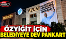 Yenişehir’de personelden Özyiğit’e pankartlı destek