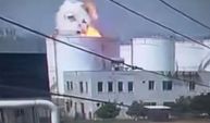 Mersin'de bir işçinin hayatını kaybettiği patlama anı kamerada