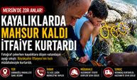 Mersin'de Kayalıklardan Kurtarma Operasyonu