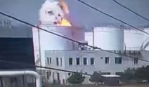 Mersin'de bir işçinin hayatını kaybettiği patlama anı kamerada
