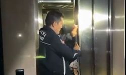 Asansörde müşteriler panik yaşadı