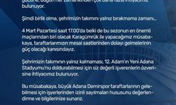Adana Demirspor’dan iş verenlere çağrı