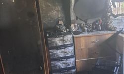 Samandağ’da yanan evde maddi hasar oluştu