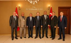 Mersin Valisi Pehlivan, Ticaret Borsası Başkanı Özdemir'i Kabul Etti
