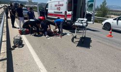 Isparta-Burdur kara yolunda kontrolden çıkan motosiklet bariyere çarptı: 1 ölü, 1 yaralı