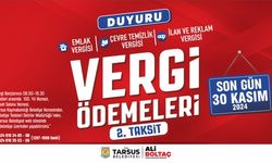 Tarsus Belediyesi’nden Vergi Ödemesi Hatırlatması