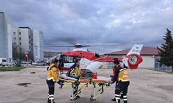 Helikopter ambulans hayat kurtardı