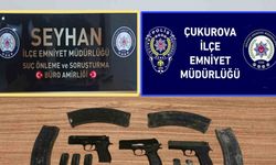 Seyhan ve Çukurova polisinden ruhsatsız silah operasyonu