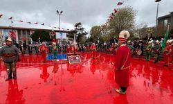 Çanakkale Deniz Zaferi’nin 110. yıl dönümü kutlamalarında mehteran gösterisi