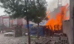 Kahramanmaraş’ta iş yeri yangını