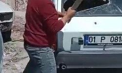 Kaportacıya kızdı, boyası dökülen aracının camlarını sopayla kırdı