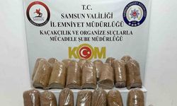 Samsun’da 240 kilo kaçak tütün ele geçirildi