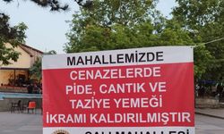 Bursa’nın bu mahallesinde cenazelerde yemek ikramı kaldırıldı