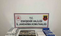 Motosiklet üzerinde bin 100 kaçak sigara ele geçirildi