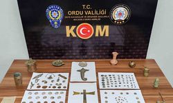 Ordu’da 133 adet tarihi obje ele geçirildi