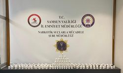 Samsun’da 14 bin 408 adet uyuşturucu hap ele geçirildi