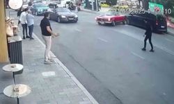 Vale teslim aldığı lüks araçla kaza yaptı