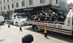 Yalvaç’ta tescil plakası bulunmayan 55 motosiklet trafikten men edildi