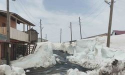 Yayla evleri, kar altında
