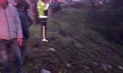 Zonguldak’ta otomobil dereye devrildi: 4 yaralı
