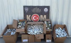 Aydın’da 101 bin 800 adet doldurulmuş makaron ele geçirildi
