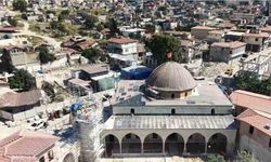 Depremin yıktığı Habib-i Necaar Camii’nde ihya çalışmaları hızla sürüyor