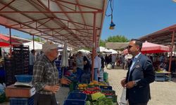 Kaymakam Aslan pazar yerini ziyaret etti