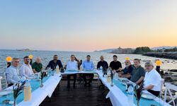 Anamur Kaymakamı Bilal Bozdemir'e Veda Yemeği