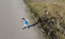 Bir çocuğun drone ile sınavı