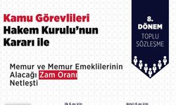 Hakem Kurulu’nun memur ve memur emeklileri için zam kararı açıklandı