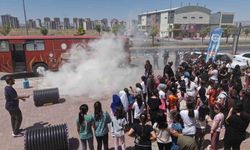 Öğrencilere afet güvenlik eğitimi verildi