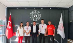 Şampiyon sporculardan Kabakcı’ya ziyaret