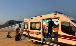 Solunum yetmezliği yaşayan bebek ambulans uçakla Ankara’ya sevk edildi