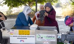 Tarsus’ta üreticilere üzüm sıkma makinesi desteği