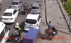 Uyanık kurye polisten kaçtı, diğer motosikletlinin faturası ağır oldu