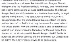 ABD Başkanı Trump’tan Kanada’ya aldatıcı reklam misillemesi: "Kanada’ya uygulanan gümrük vergisi oranını yüzde 10 oranında artırıyorum"