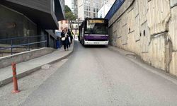 Şoförün ani manevrası faciayı önledi