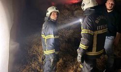 Burdur'da çıkan yangında 2 bine yakın saman balyası zarar gördü