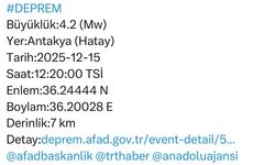 Hatay Valiliği'nden deprem açıklaması