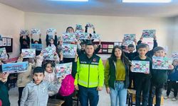 Pozantı'da ilkokul öğrencilerine trafik eğitimi