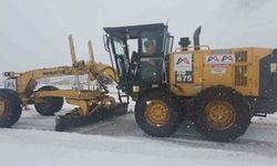 Silifke'nin kırsalında karla mücadele